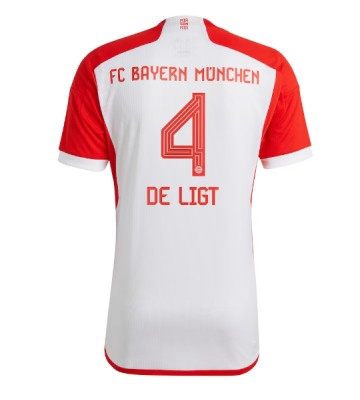 Bayern Munich Matthijs de Ligt #4 Primera Equipación 2023-24 Manga Corta